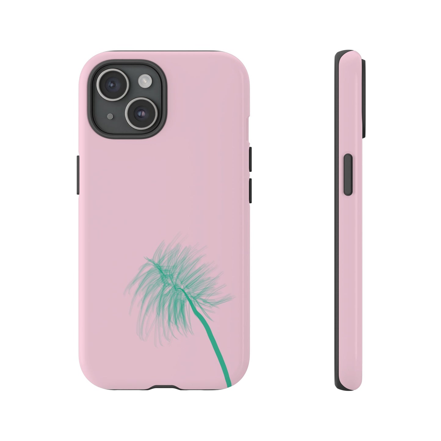 Dandelion Blowball Phone Case Pink