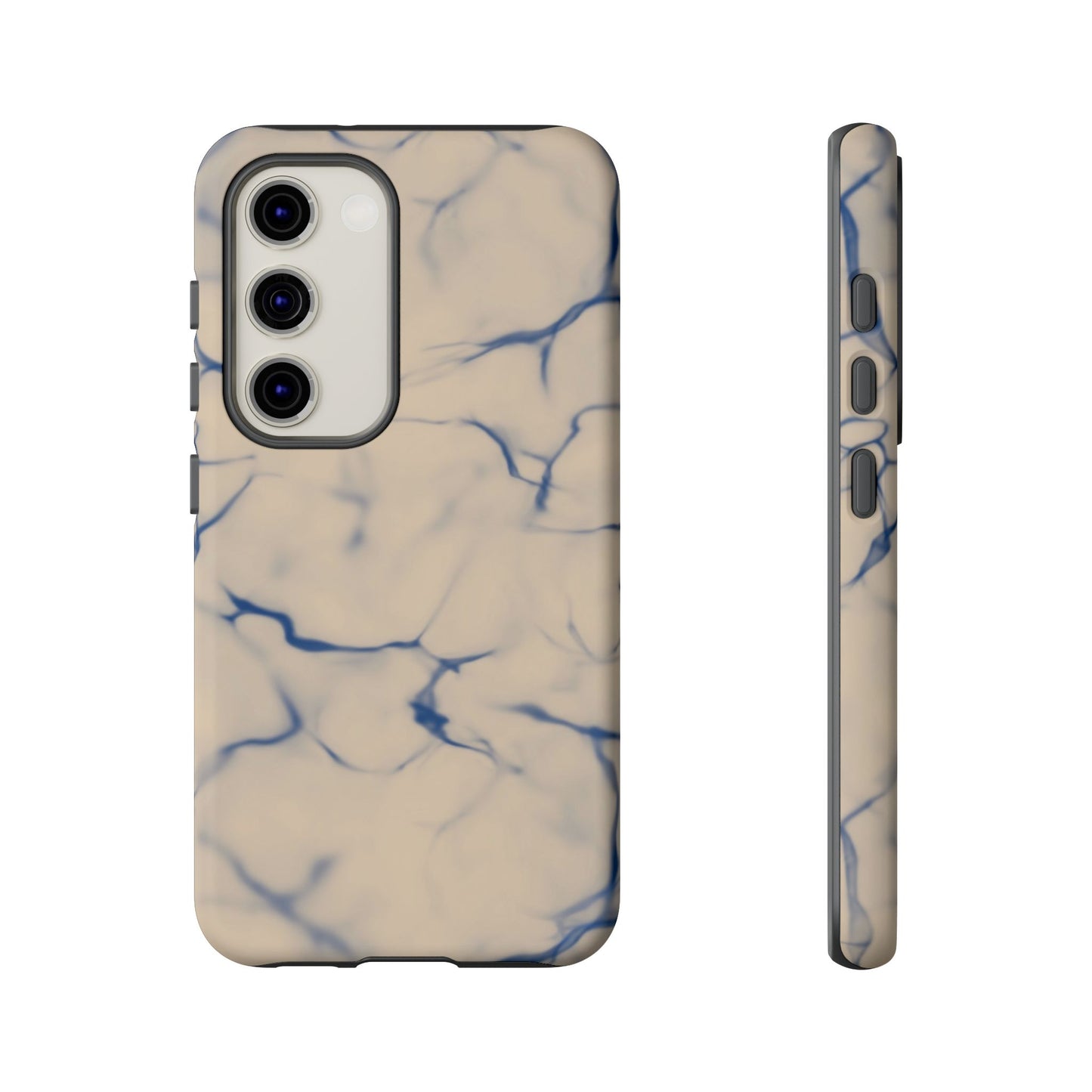 Marble Phone Case Cream Blue