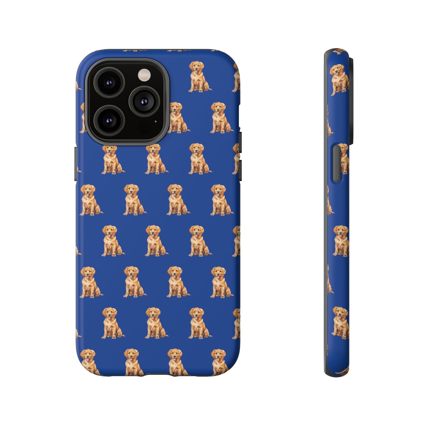 Golden Retriever Phone Case Blue