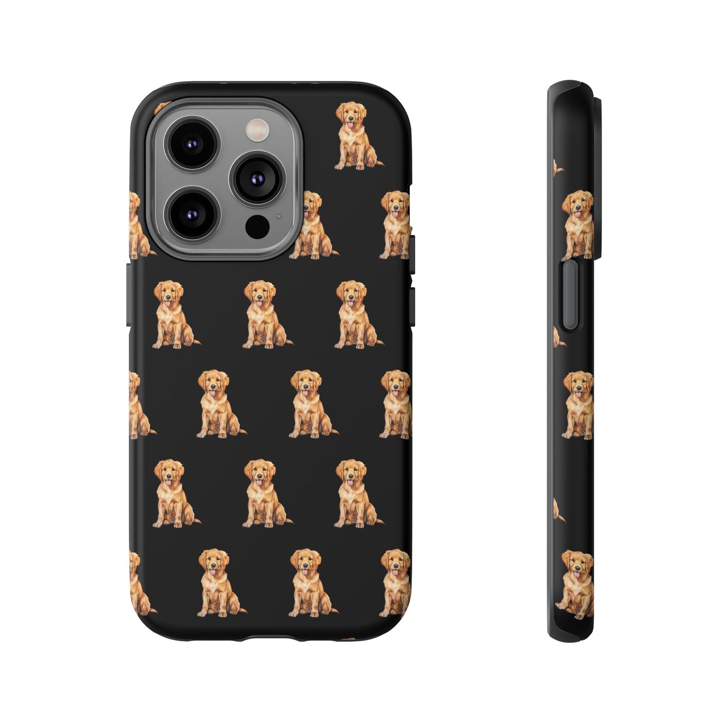 Golden Retriever Phone Case Black