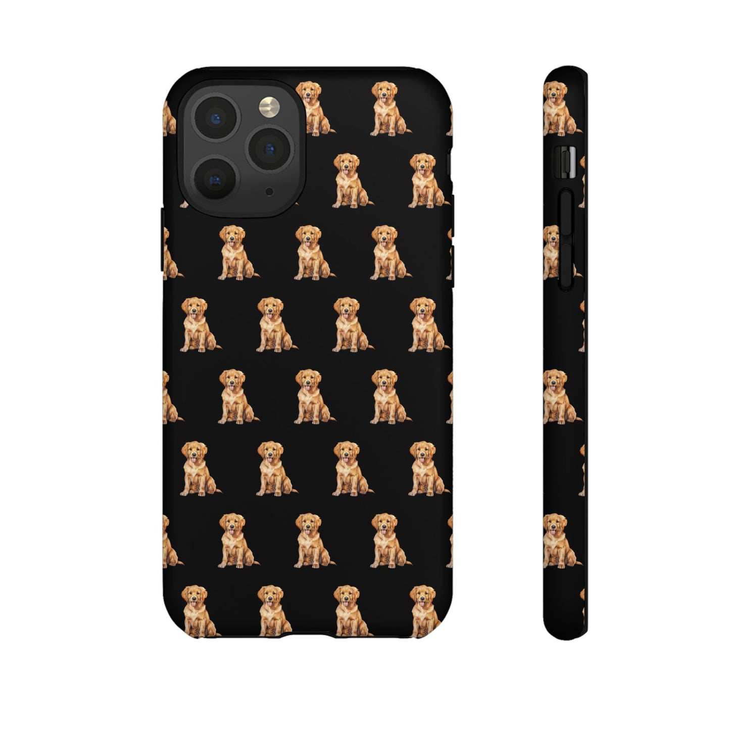 Golden Retriever Phone Case Black