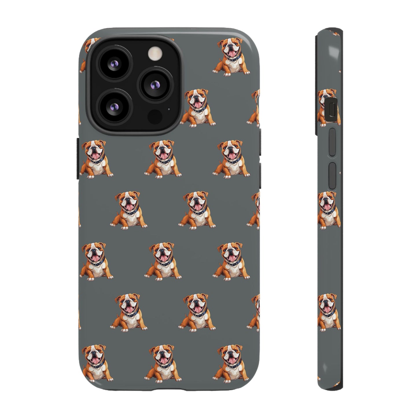 Bulldog Phone Case Gray