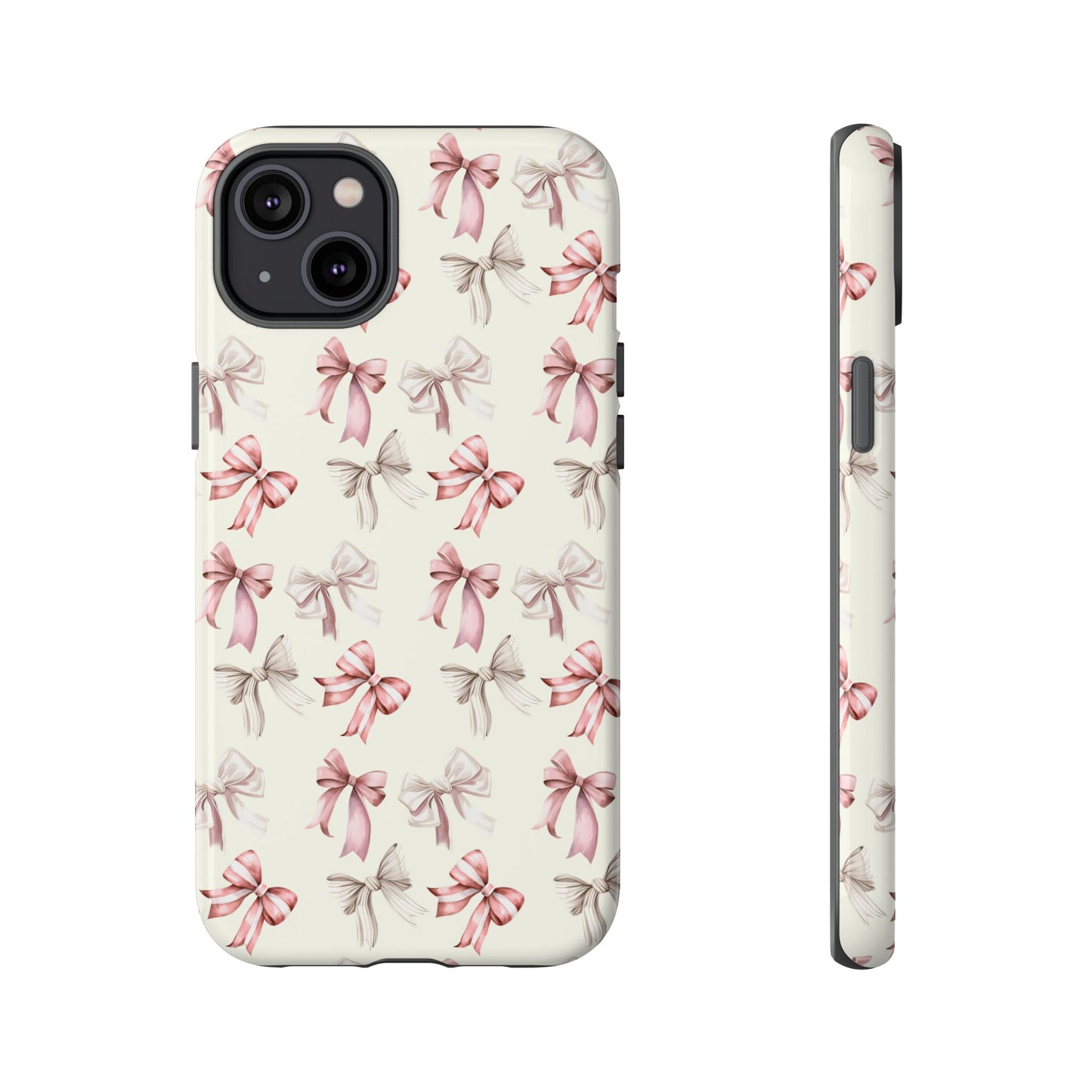 Bow Phone Case Cream