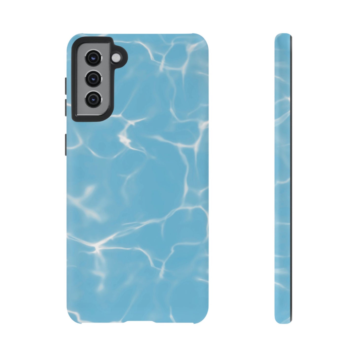 Marble Phone Case Light Blue