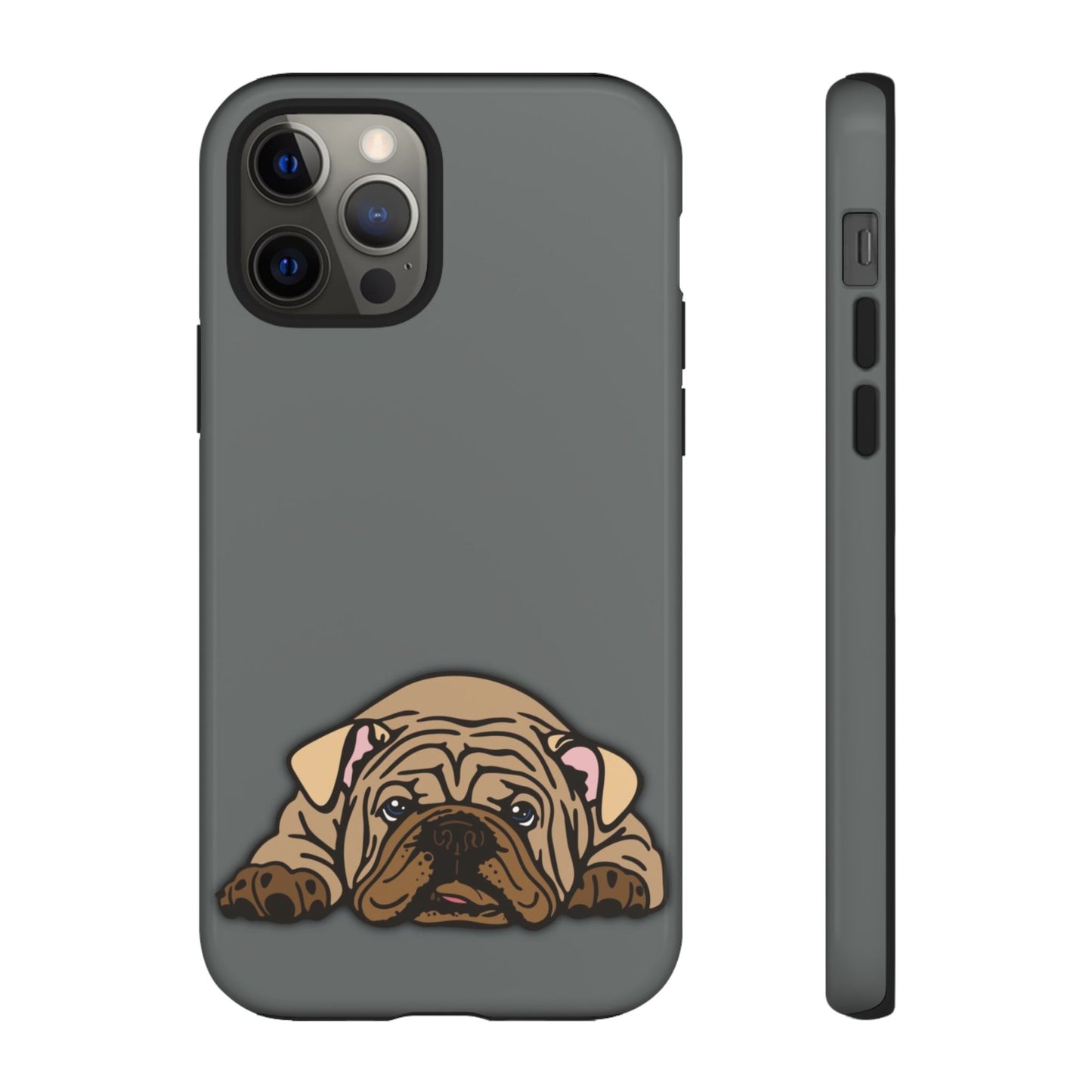 Bulldog Phone Case Gray