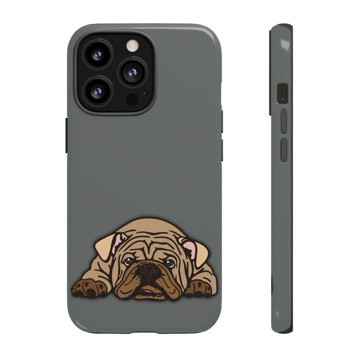 Bulldog Phone Case Gray