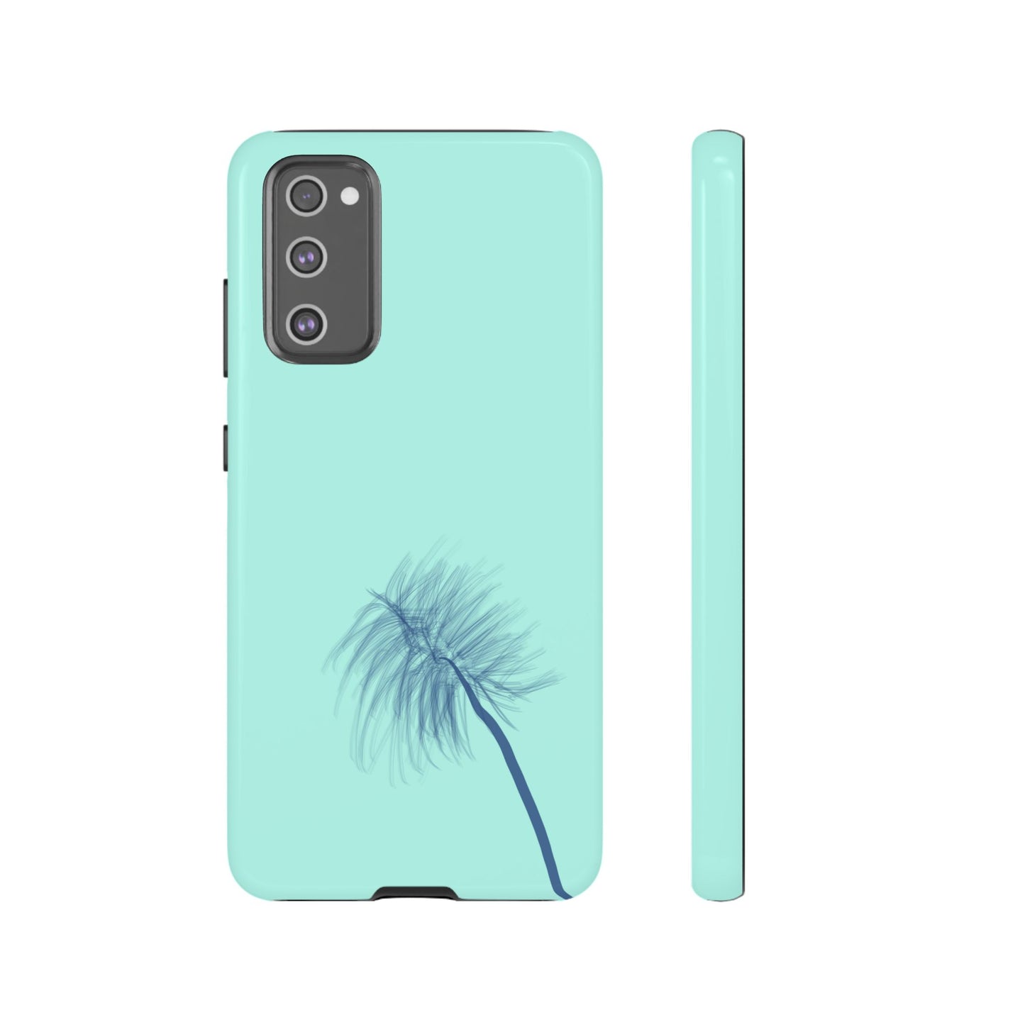 Dandelion Blowball Phone Case Aqua