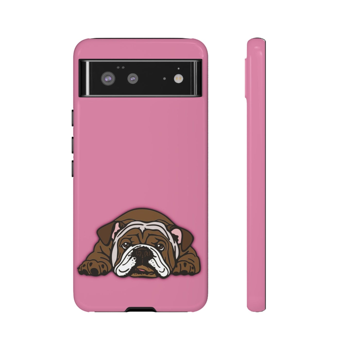 Bulldog Phone Case Pink