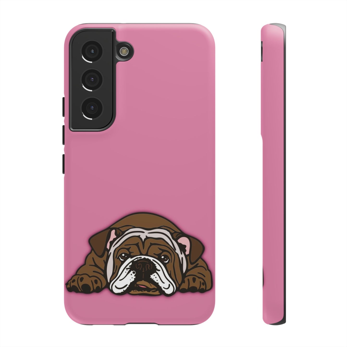 Bulldog Phone Case Pink