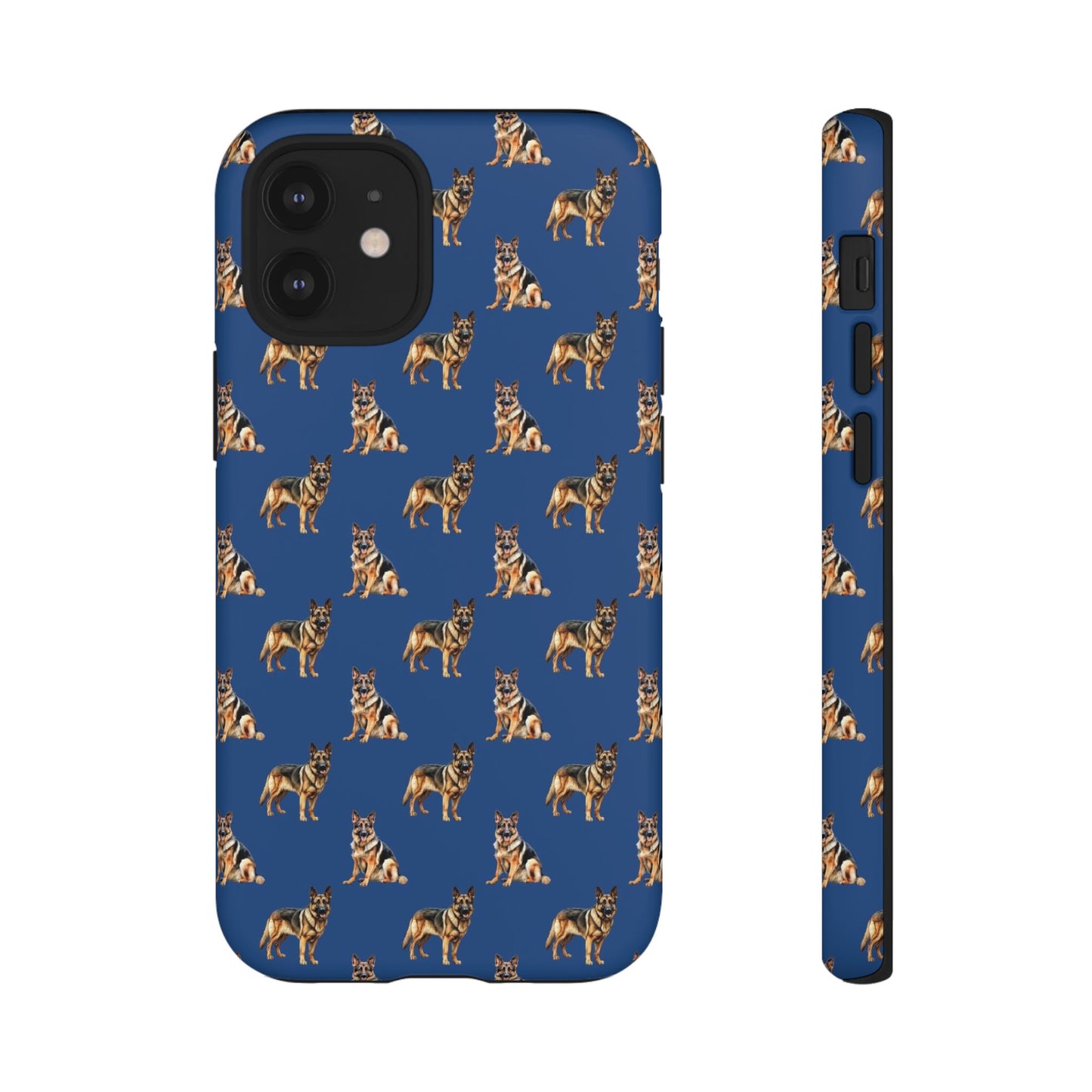 German Shepherd Phone Case Blue