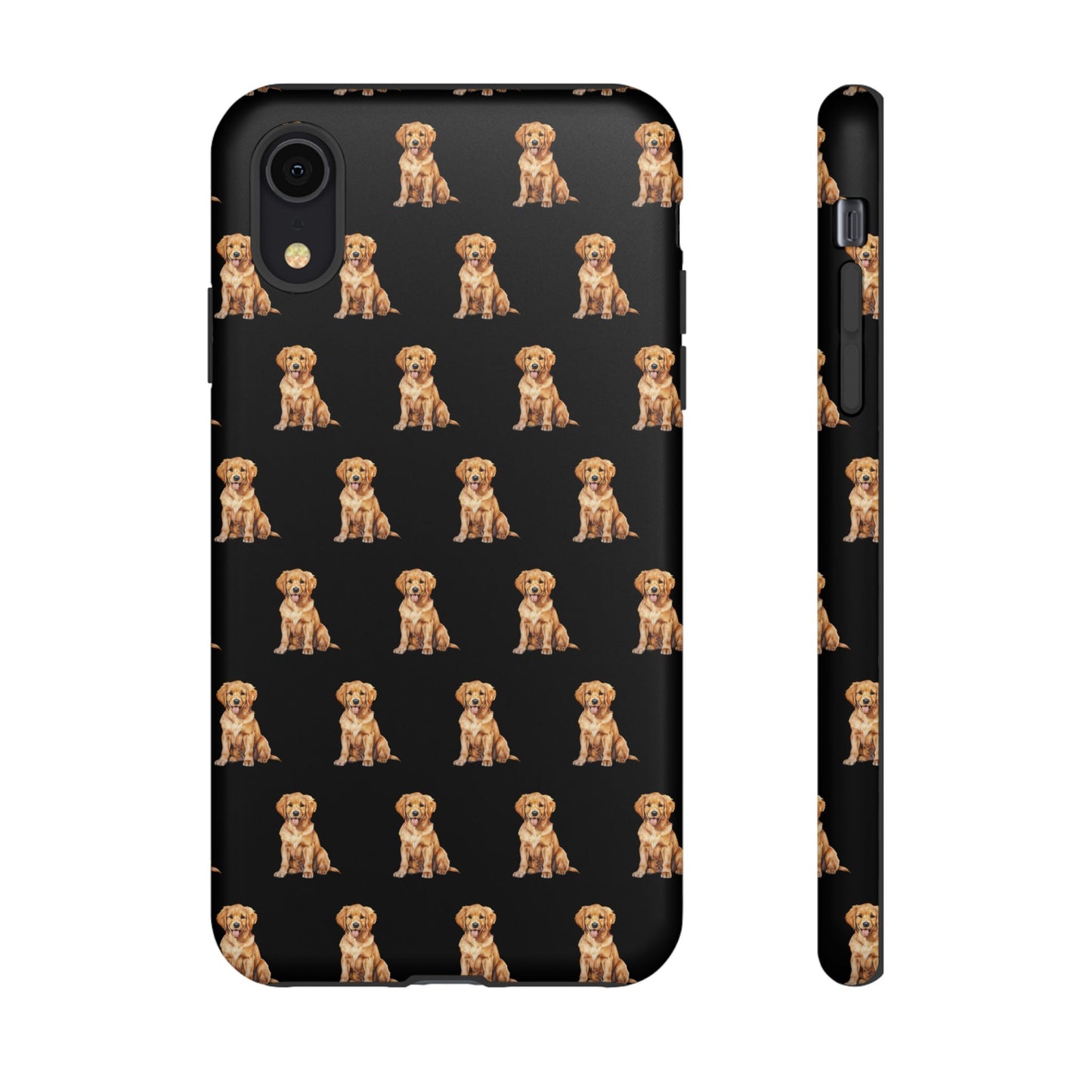 Golden Retriever Phone Case Black