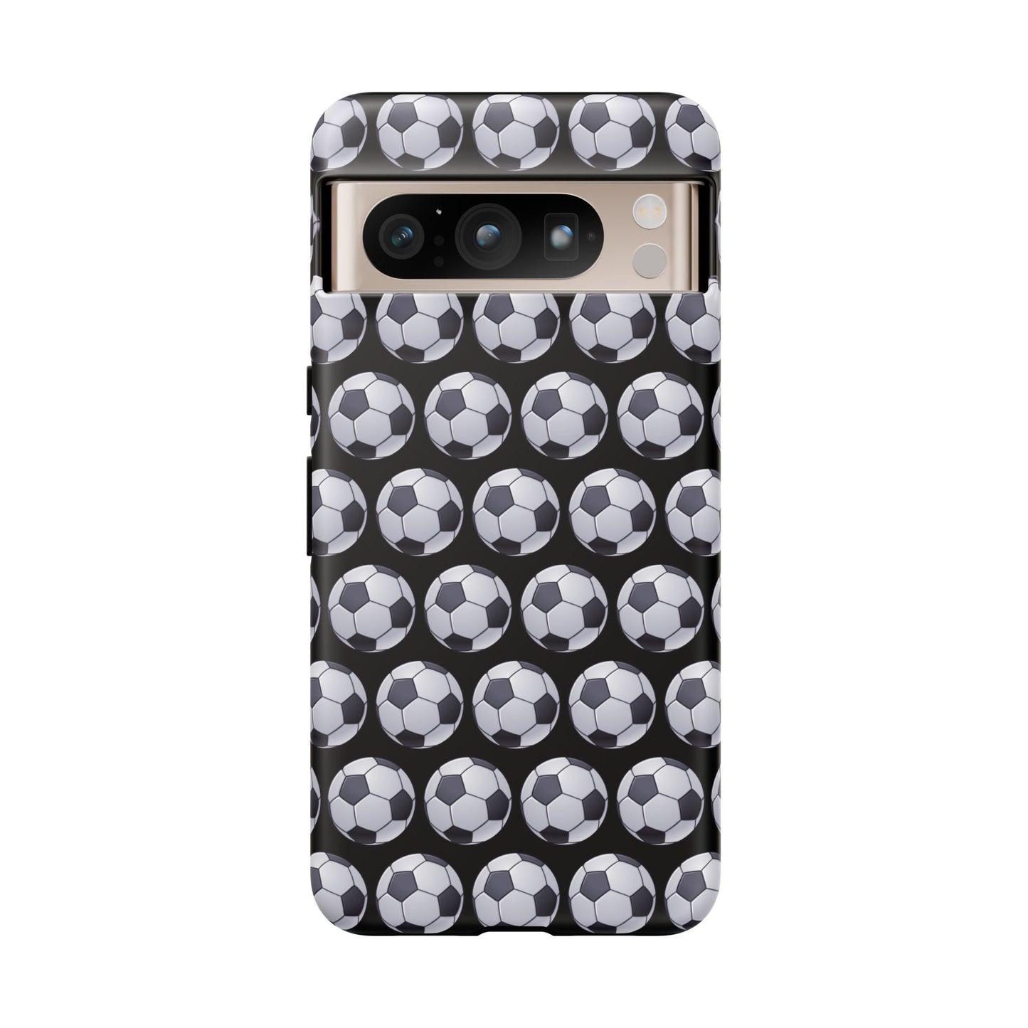 Soccer Ball Phone Case Black