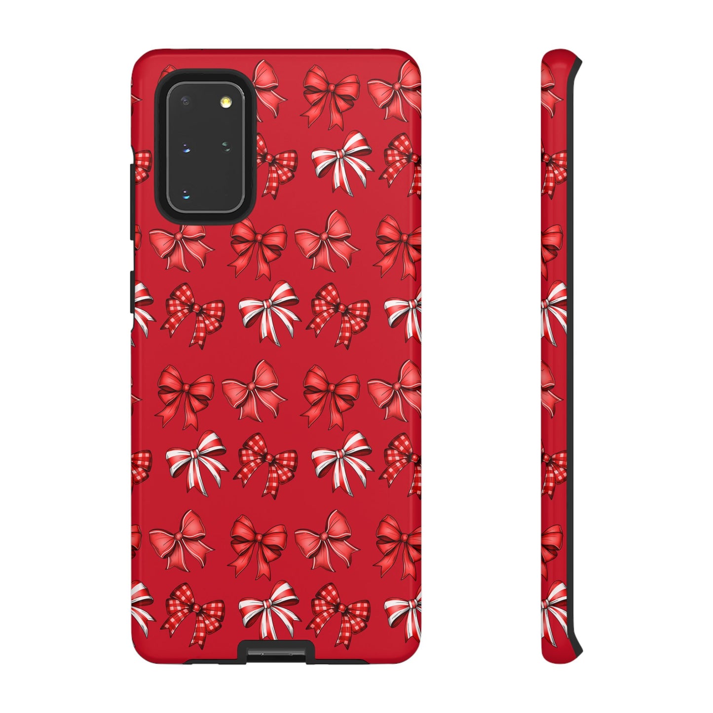 Christmas Bow Phone Case Red