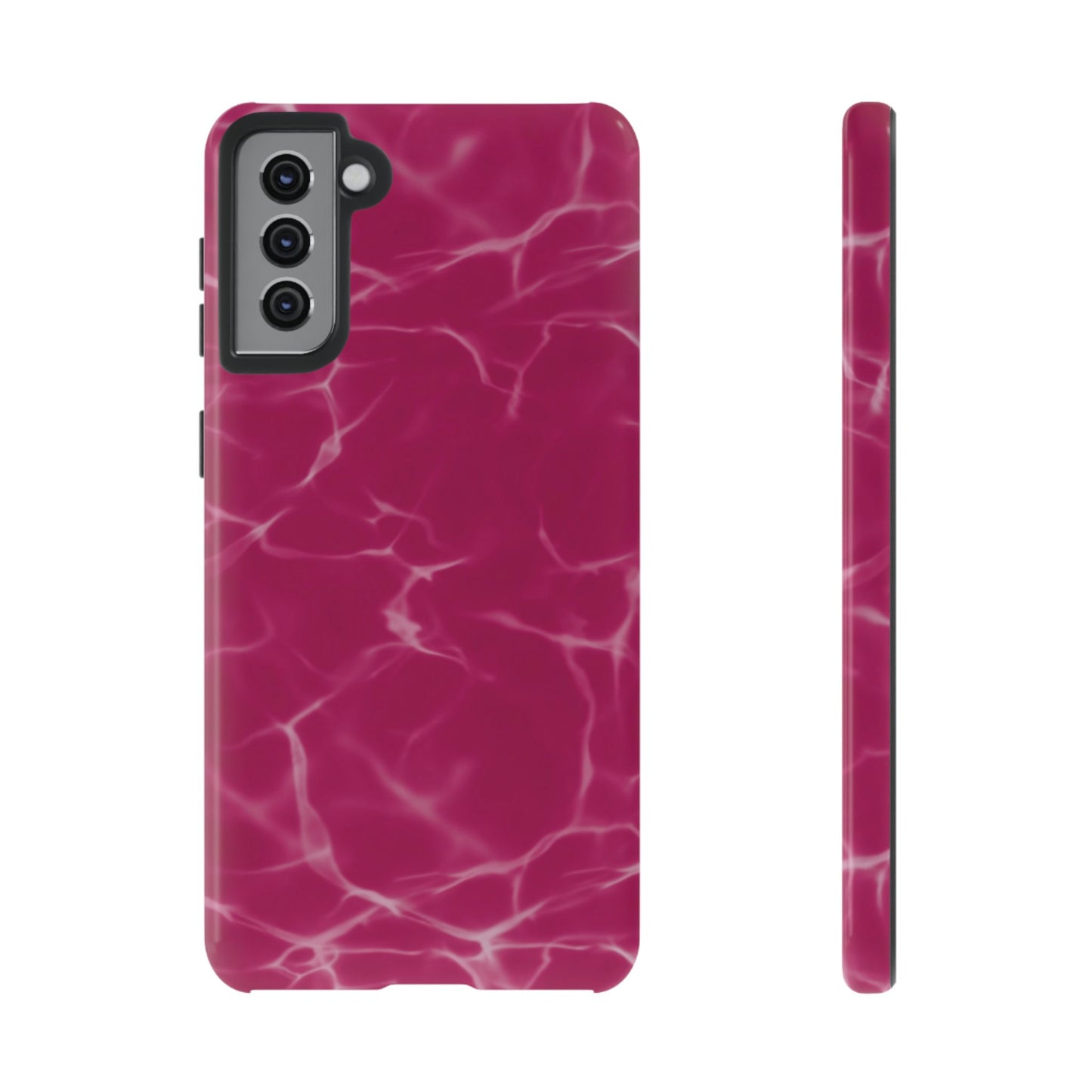 Marble Print Phone Case Berry