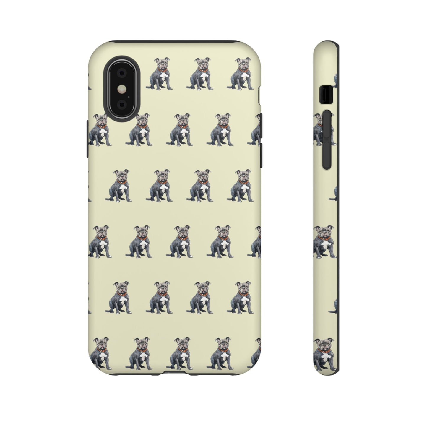 Pitbull Phone Case Cream