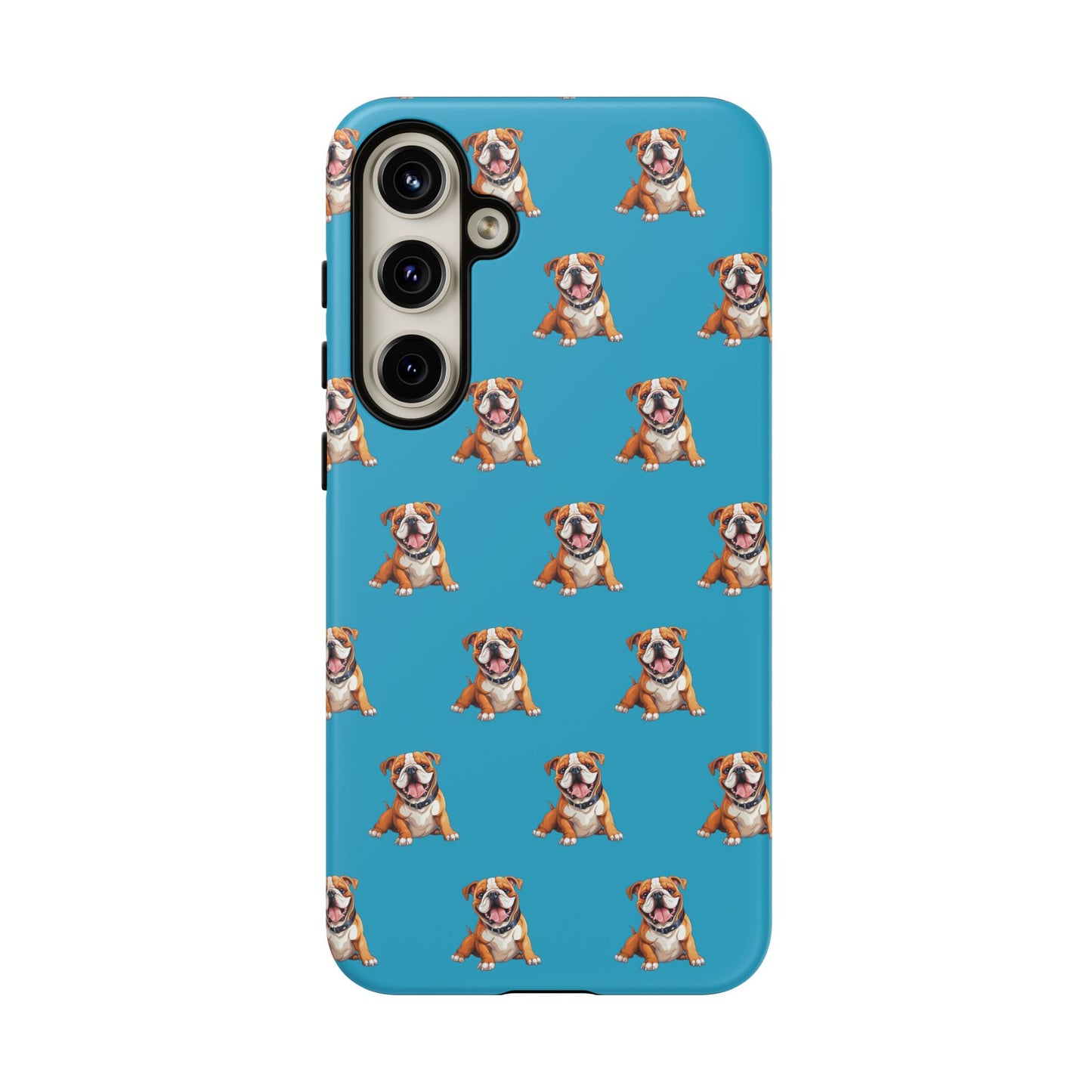 Bulldog Phone Case Turquoise