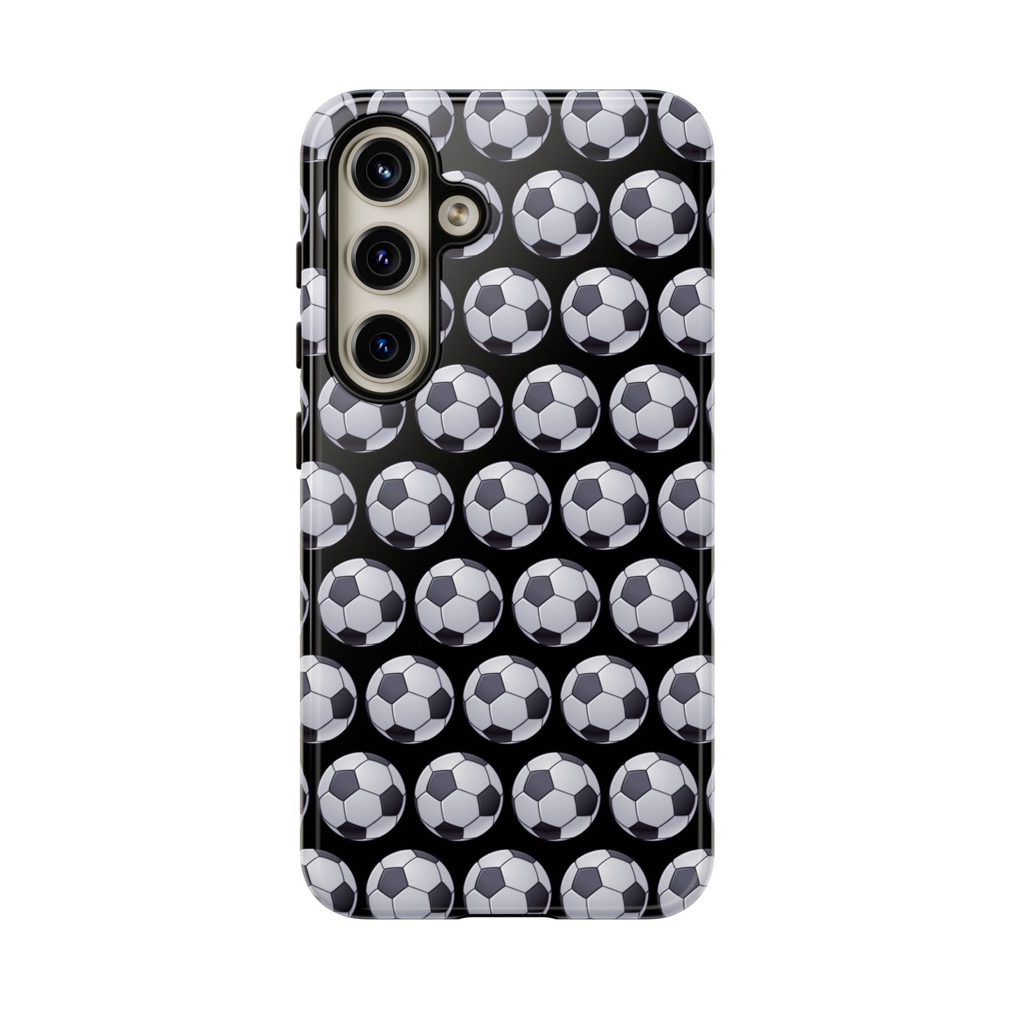 Soccer Ball Phone Case Black