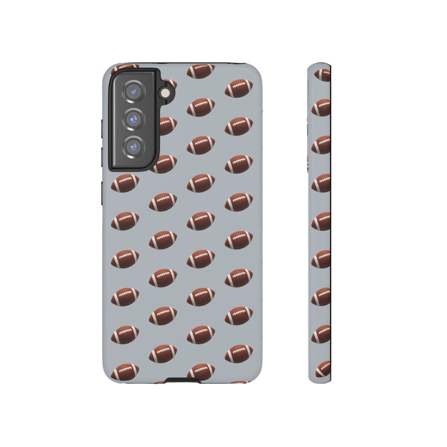 Football Phone Case Silver