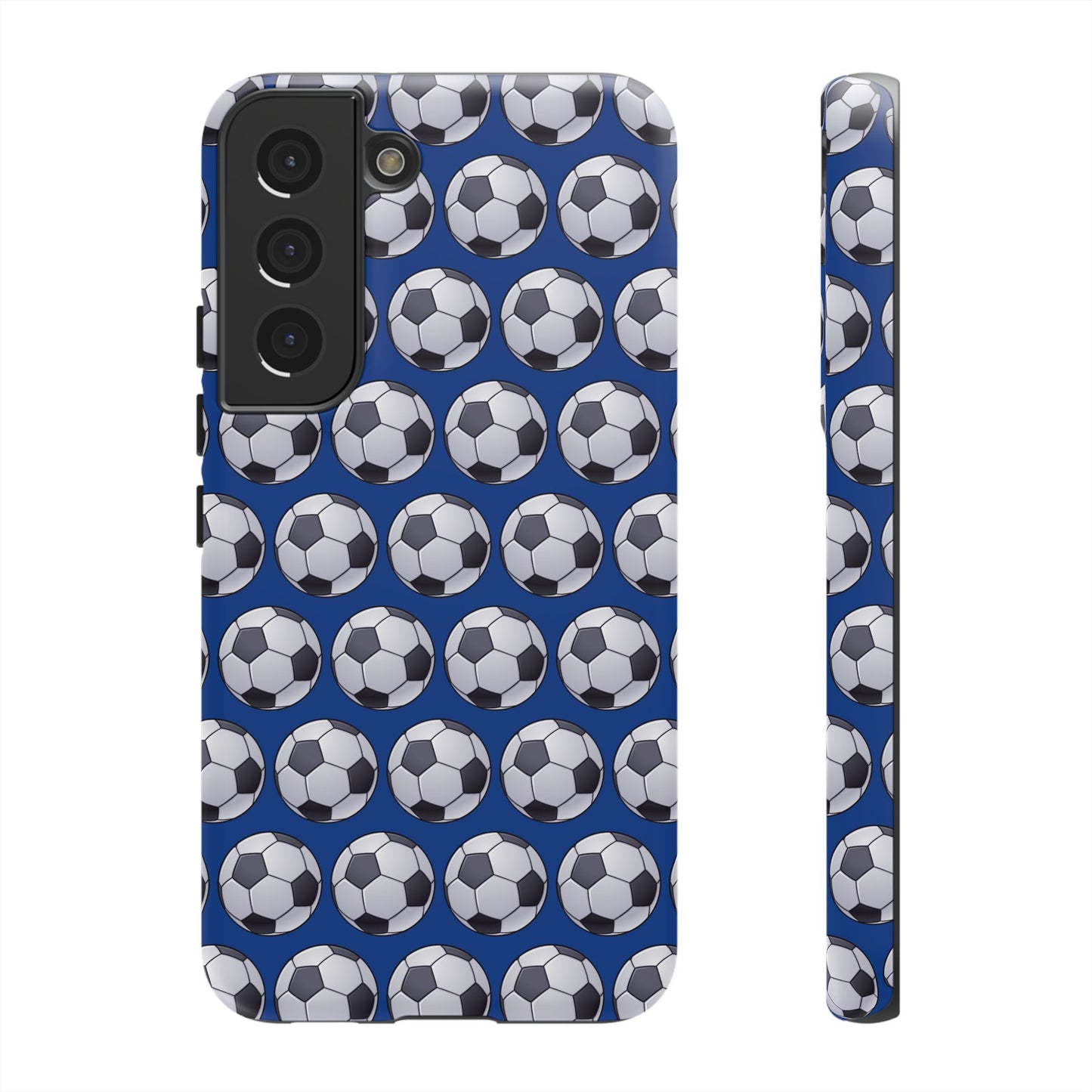 Soccer Ball Phone Case Blue