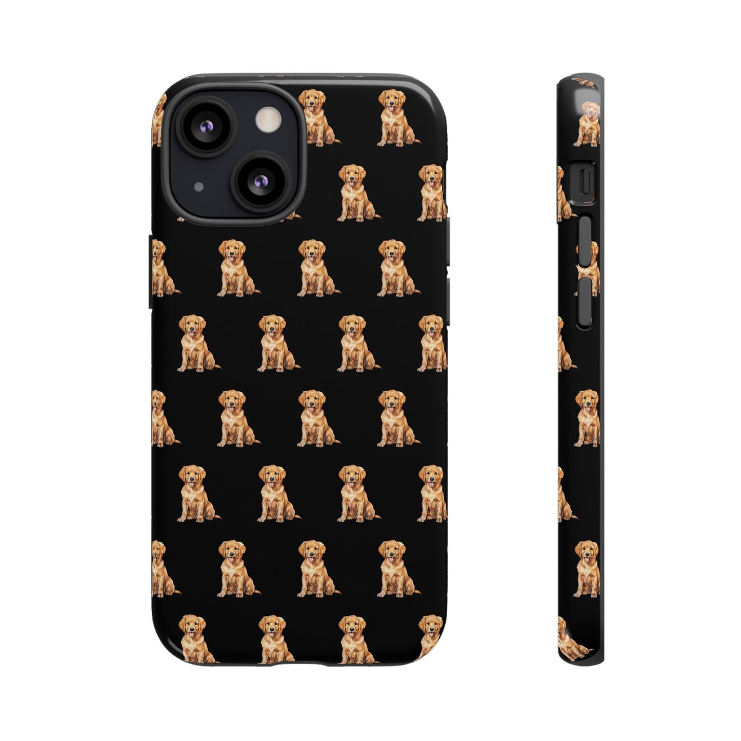 Golden Retriever Phone Case Black