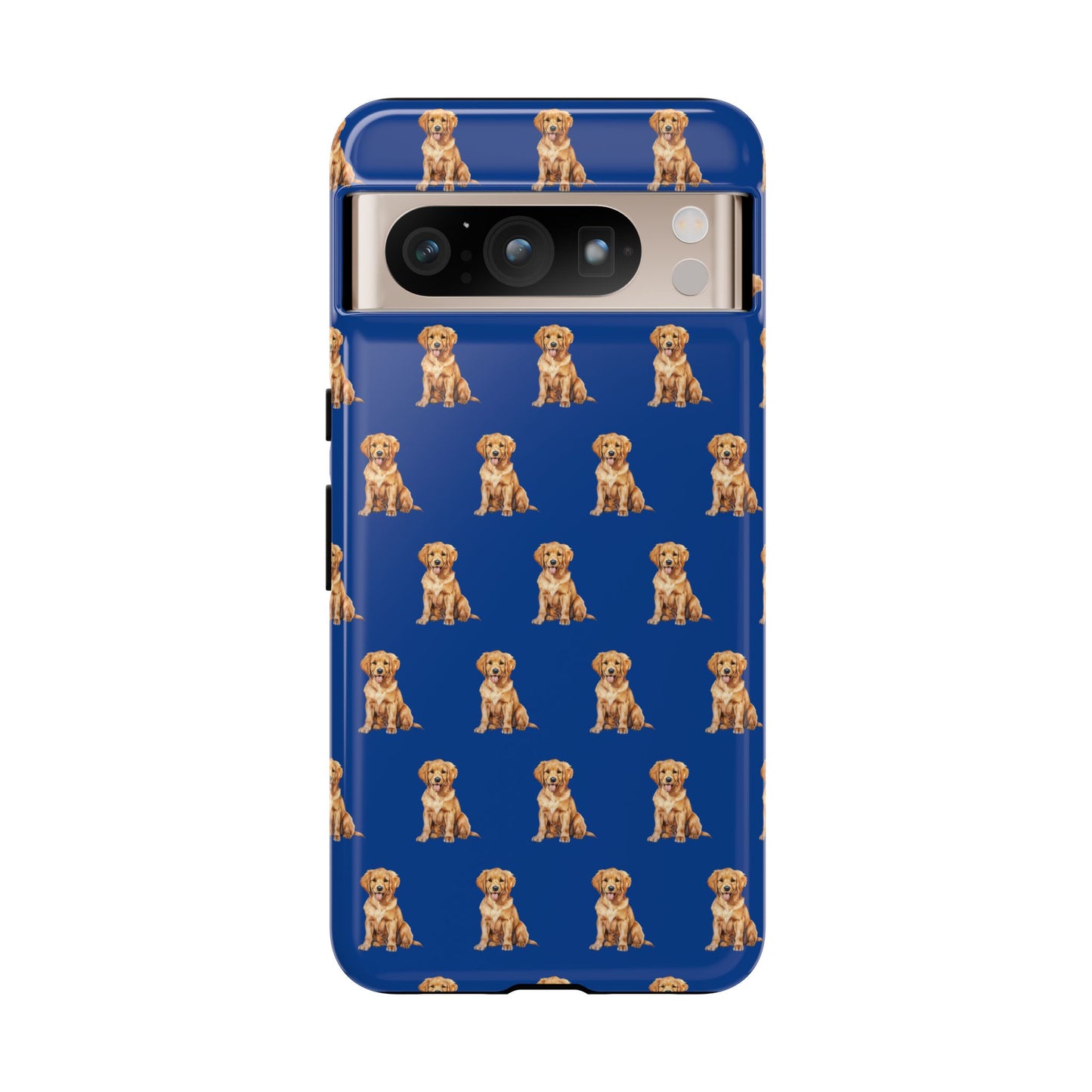 Golden Retriever Phone Case Blue