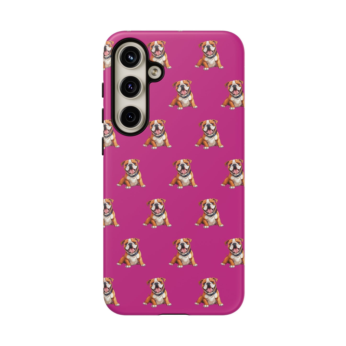 Bulldog Phone Case Pink