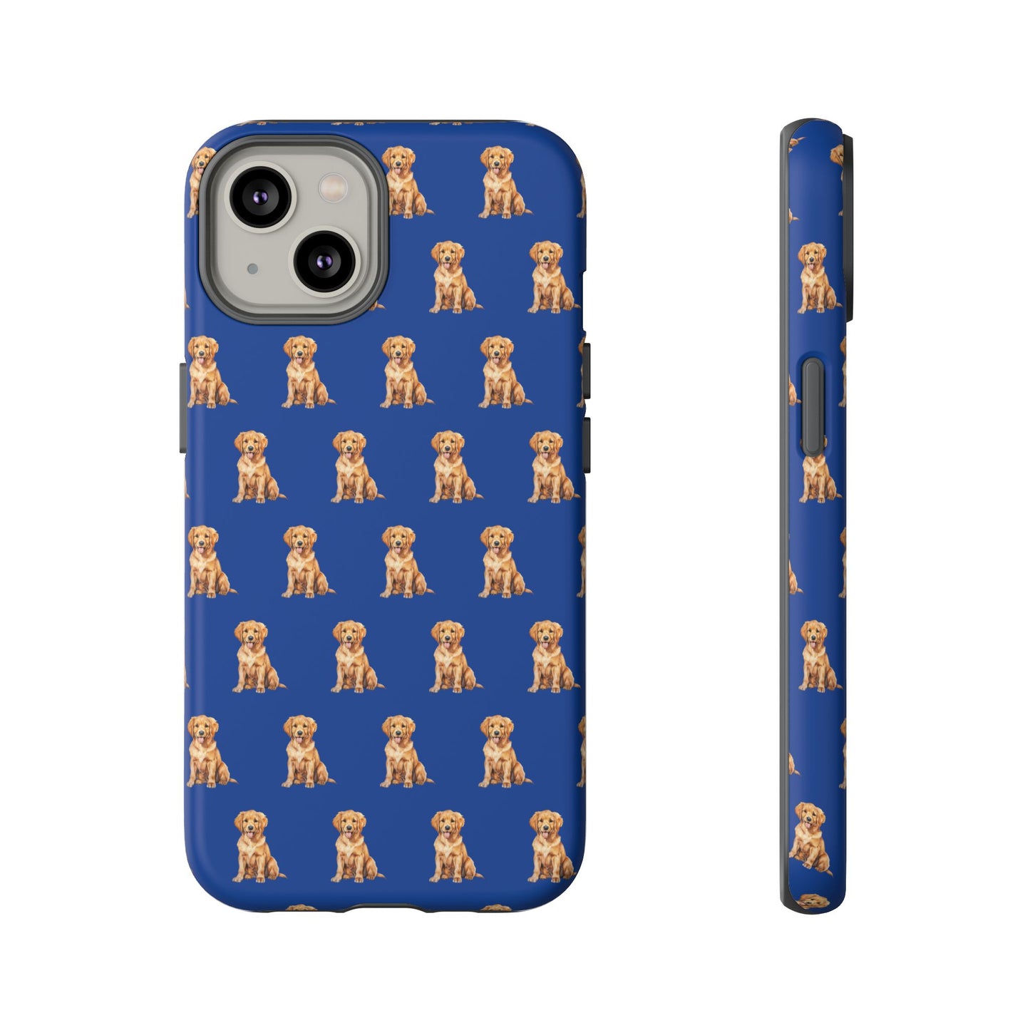 Golden Retriever Phone Case Blue