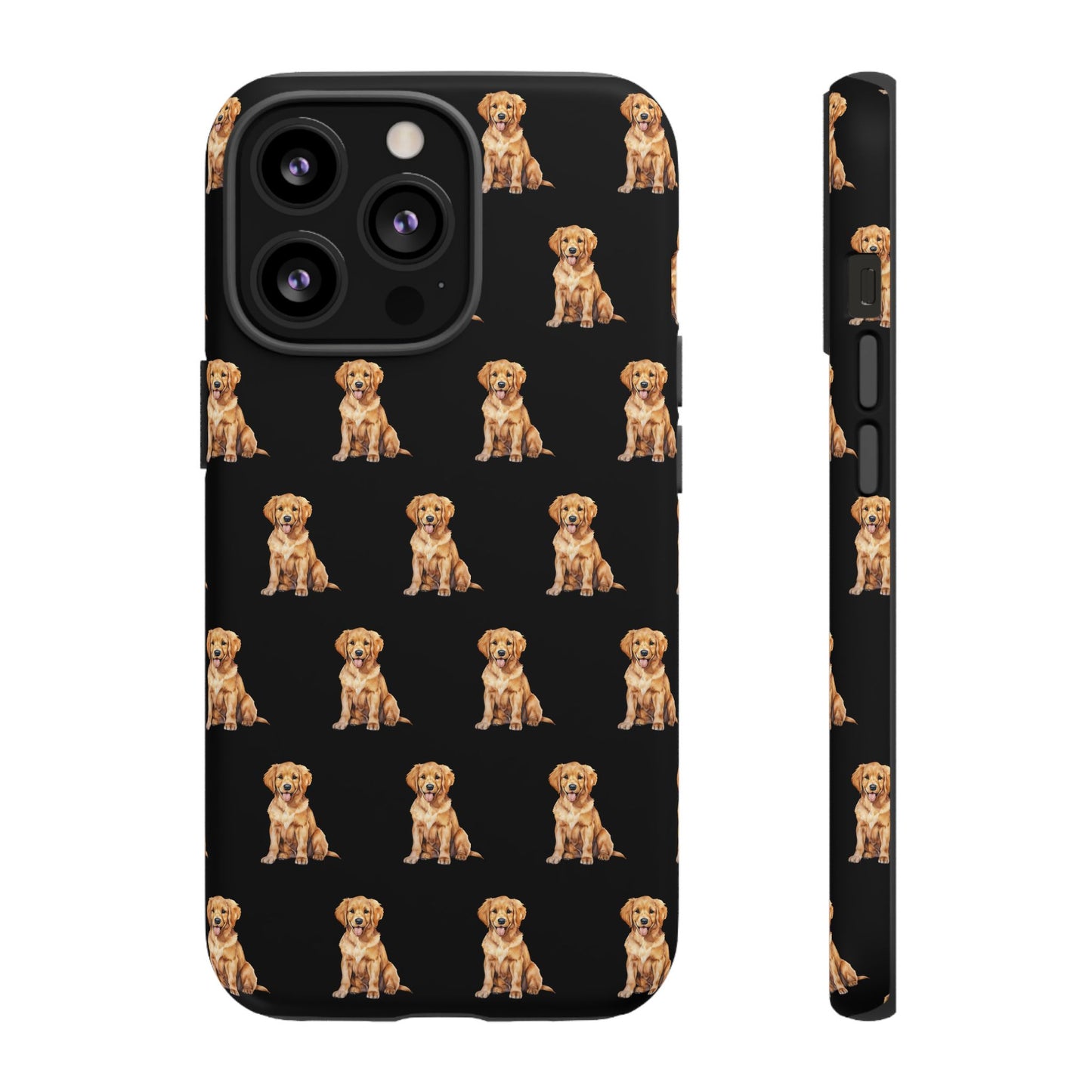 Golden Retriever Phone Case Black