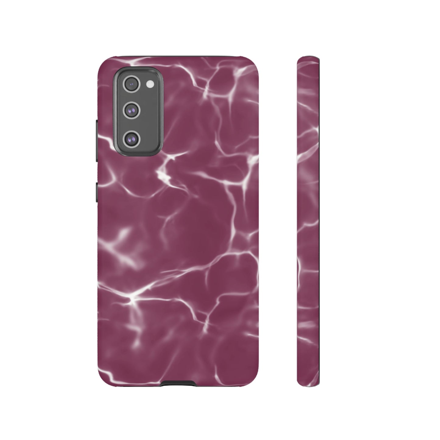 Marble Print Phone Case Maroon