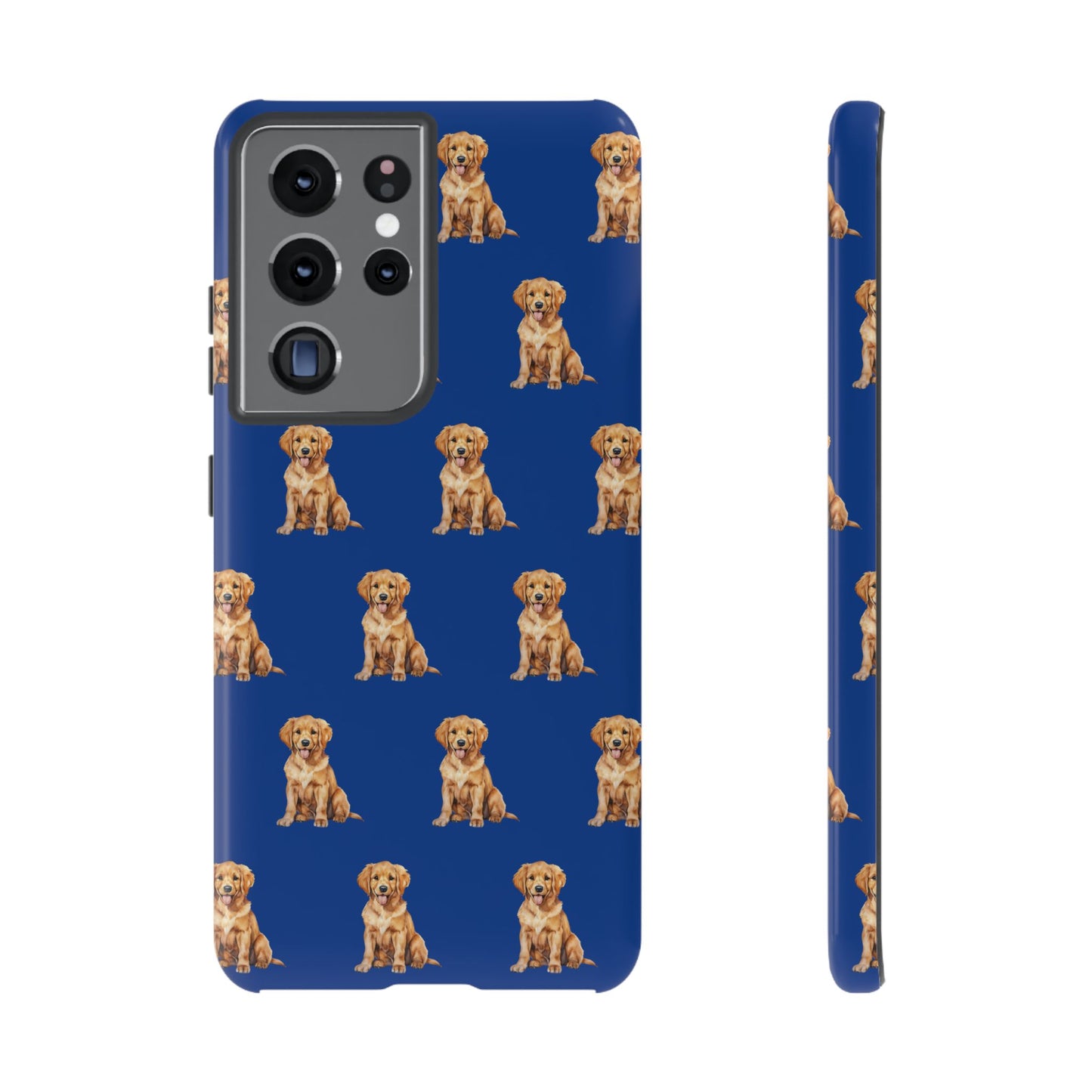 Golden Retriever Phone Case Blue