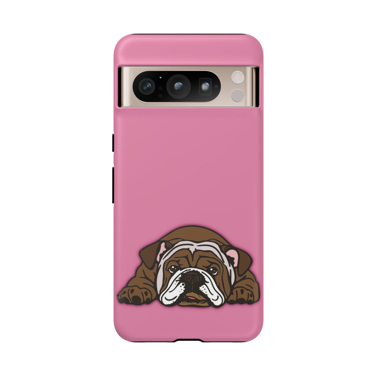 Bulldog Phone Case Pink