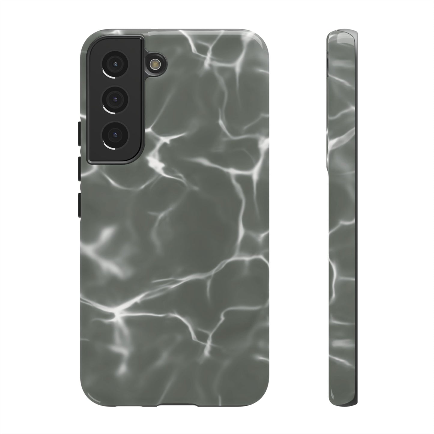 Marble Print Phone Case Gray