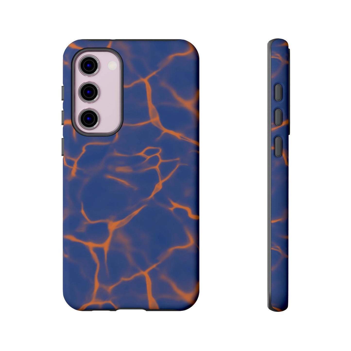 Marble Phone Case Blue Orange