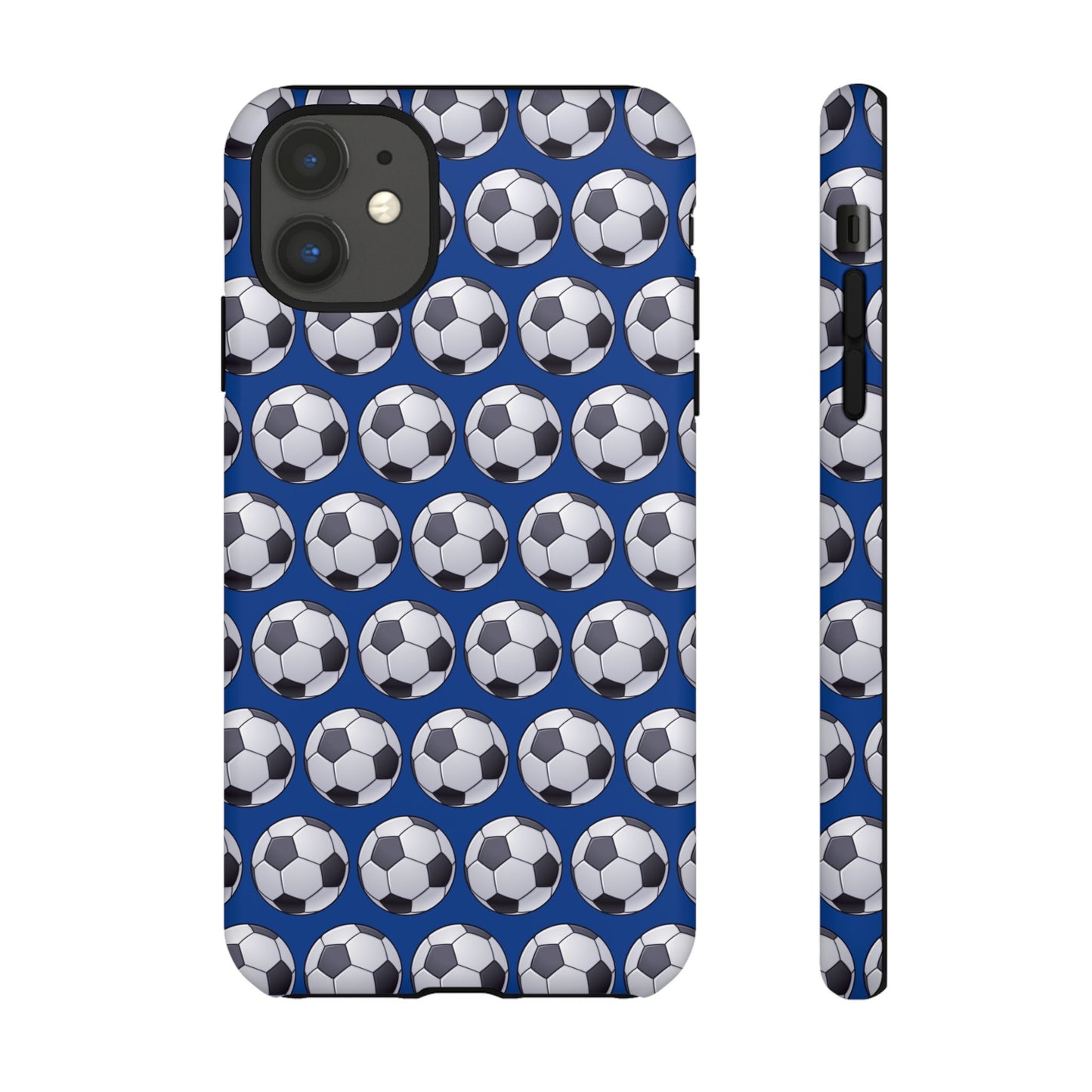 Soccer Ball Phone Case Blue