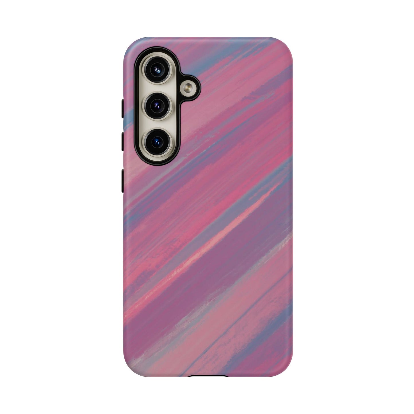 Striped Phone Case Pink