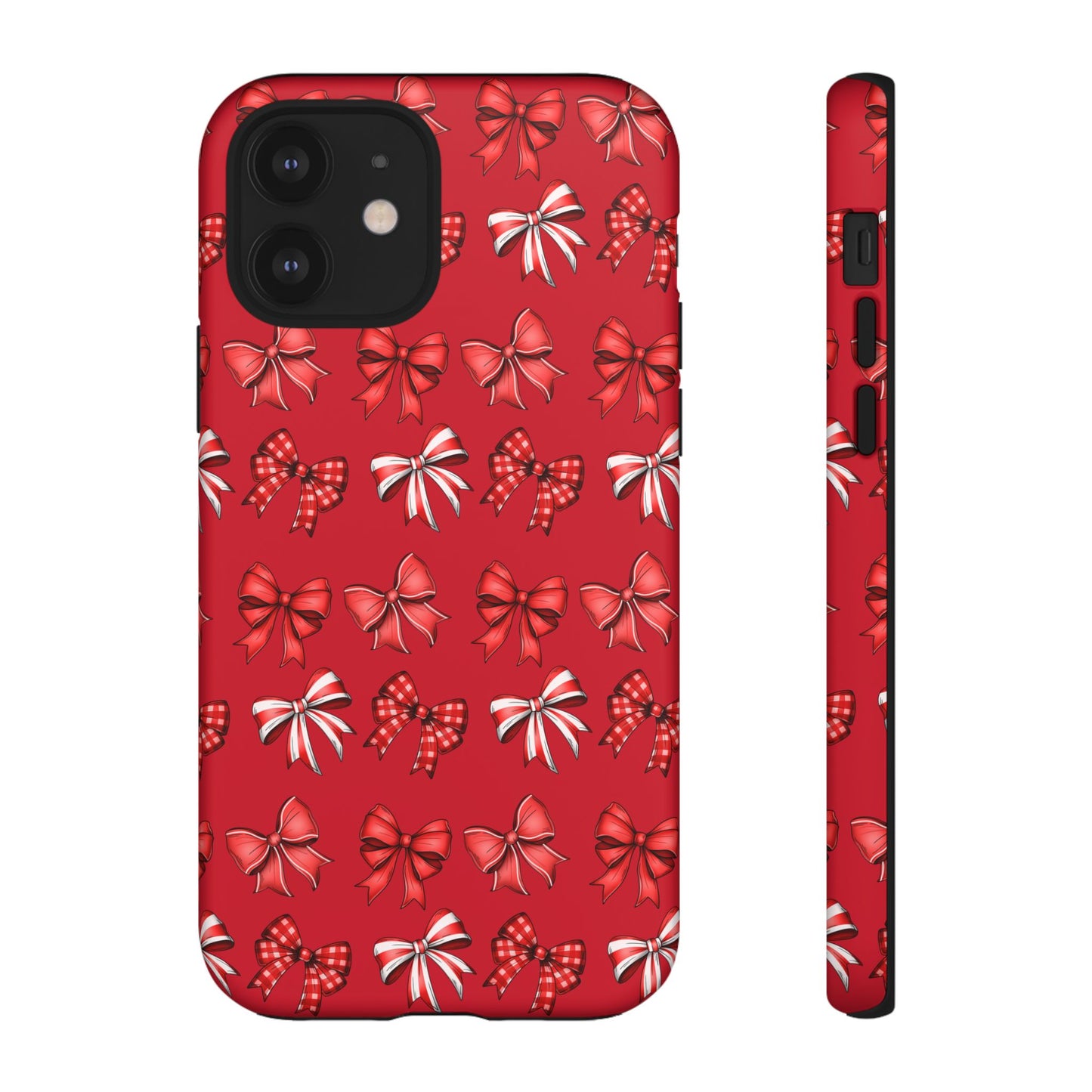 Christmas Bow Phone Case Red