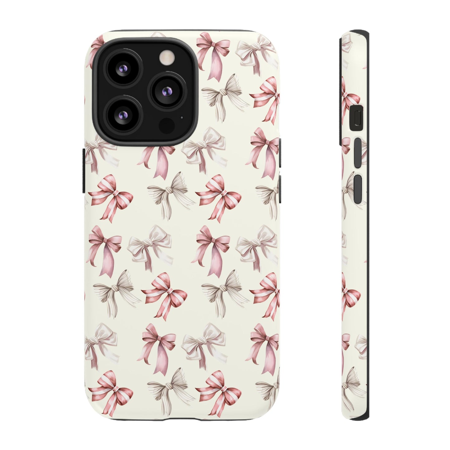 Bow Phone Case Cream