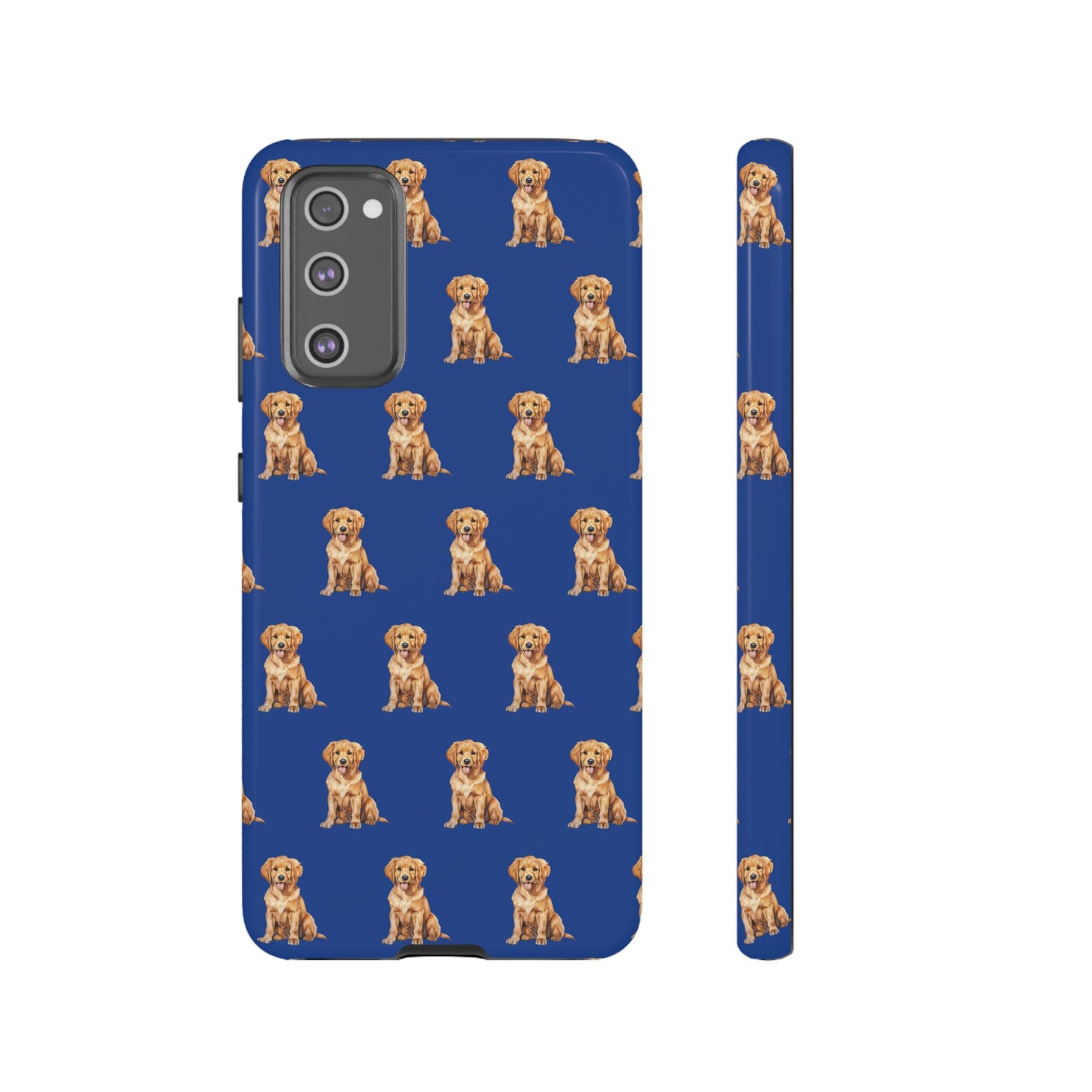 Golden Retriever Phone Case Blue