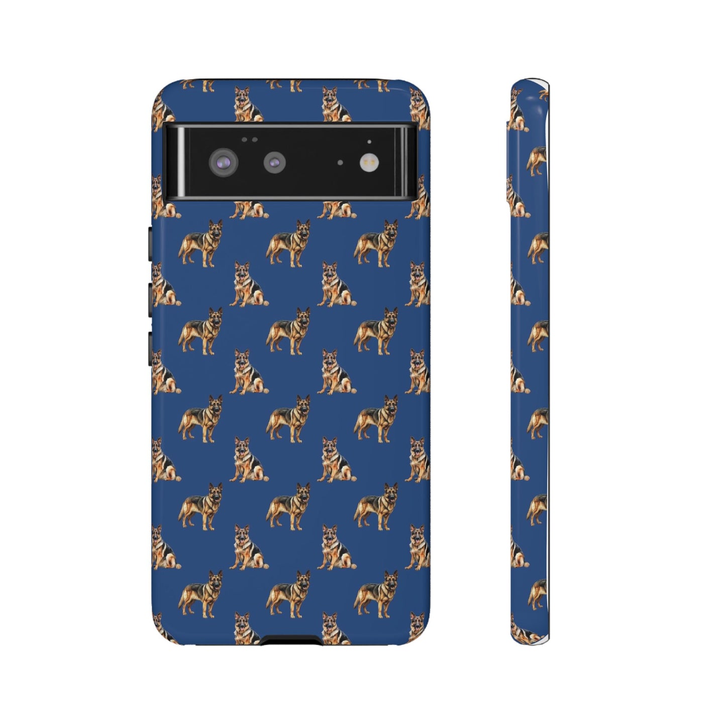 German Shepherd Phone Case Blue