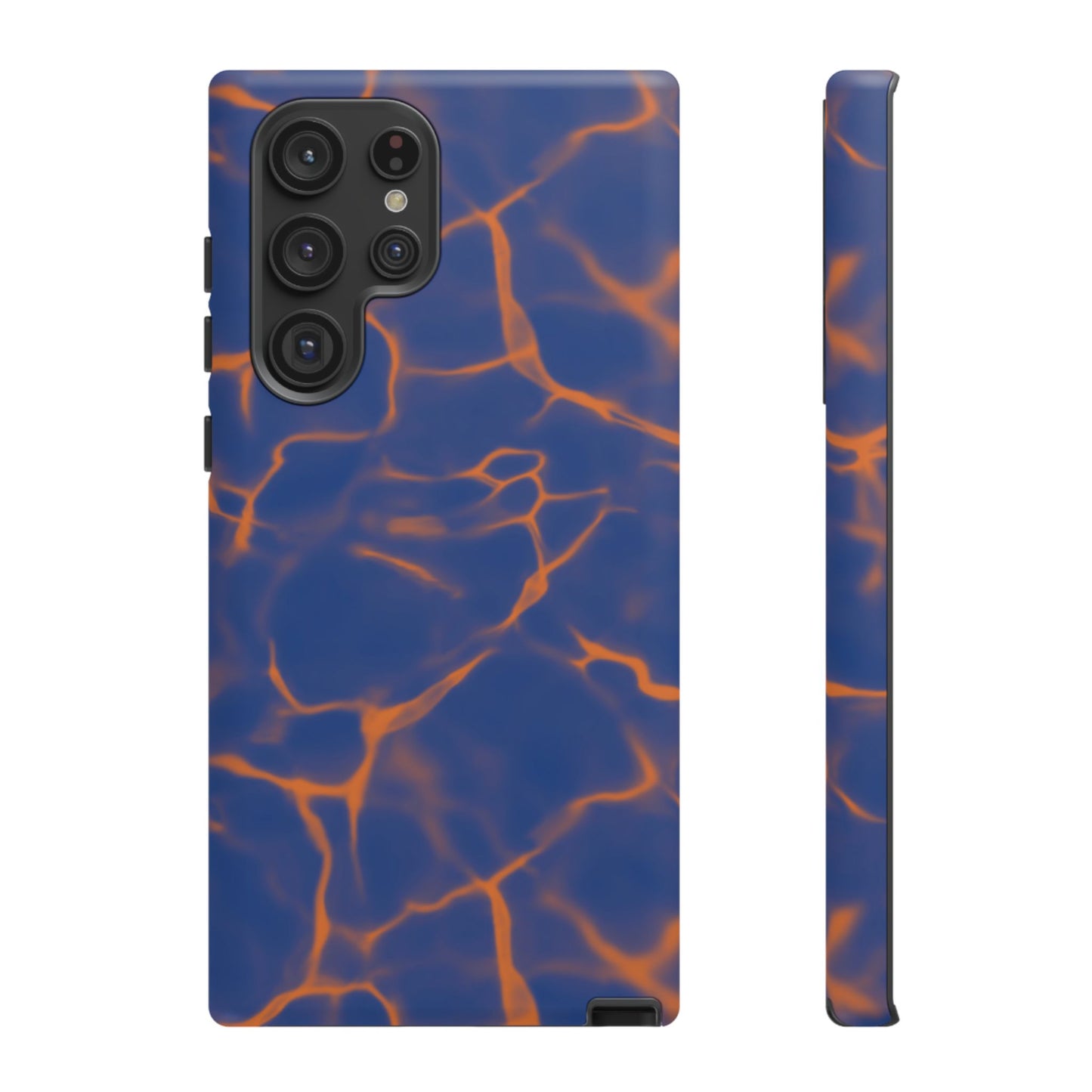 Marble Phone Case Blue Orange