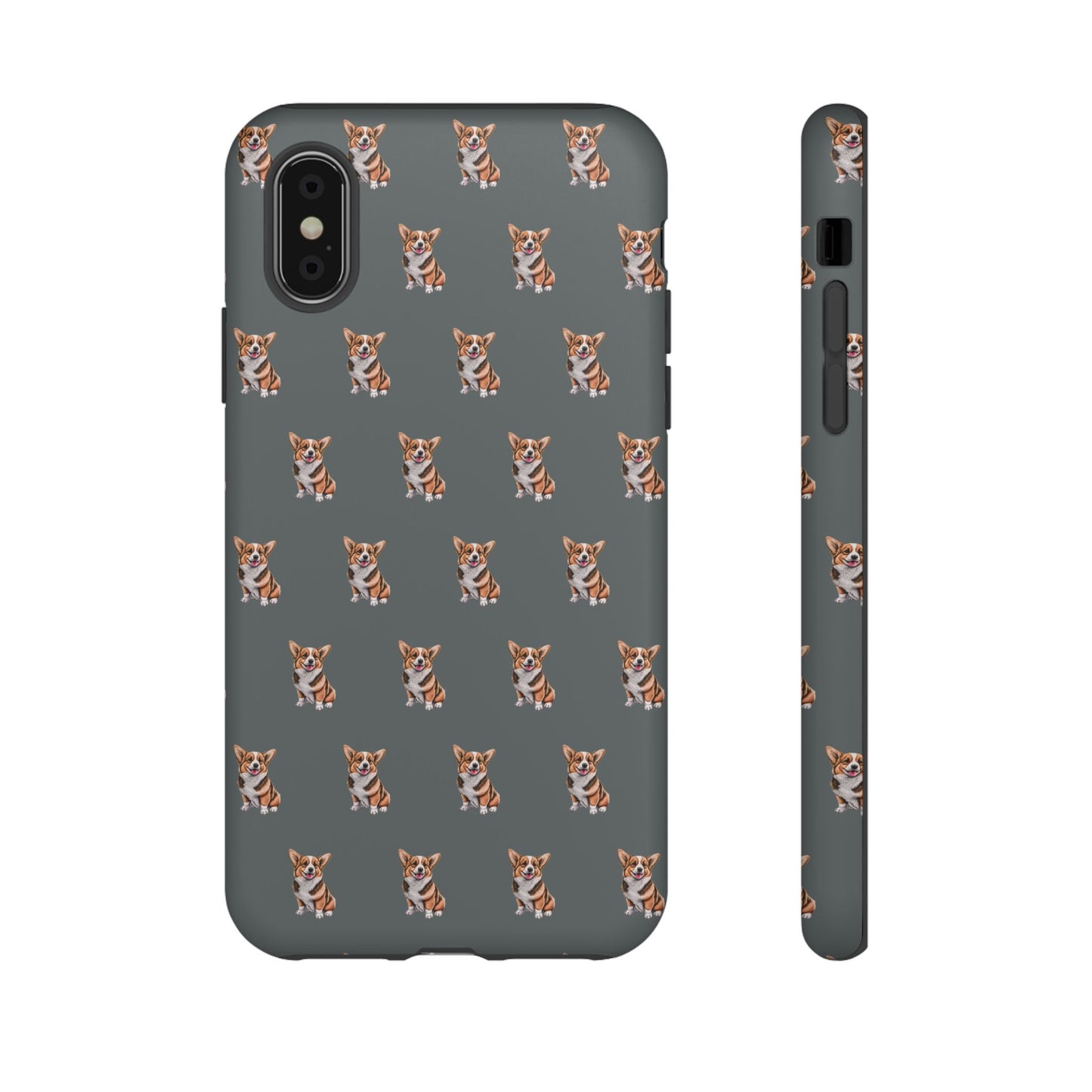 Corgi Phone Case Gray