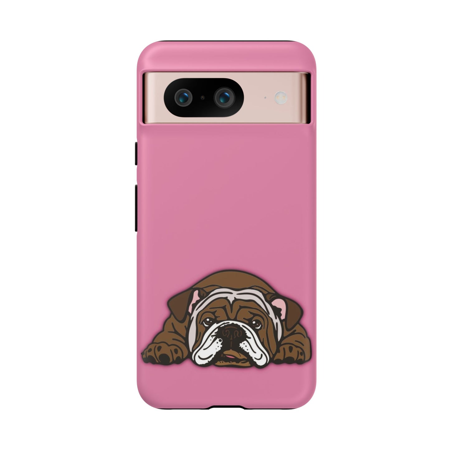 Bulldog Phone Case Pink