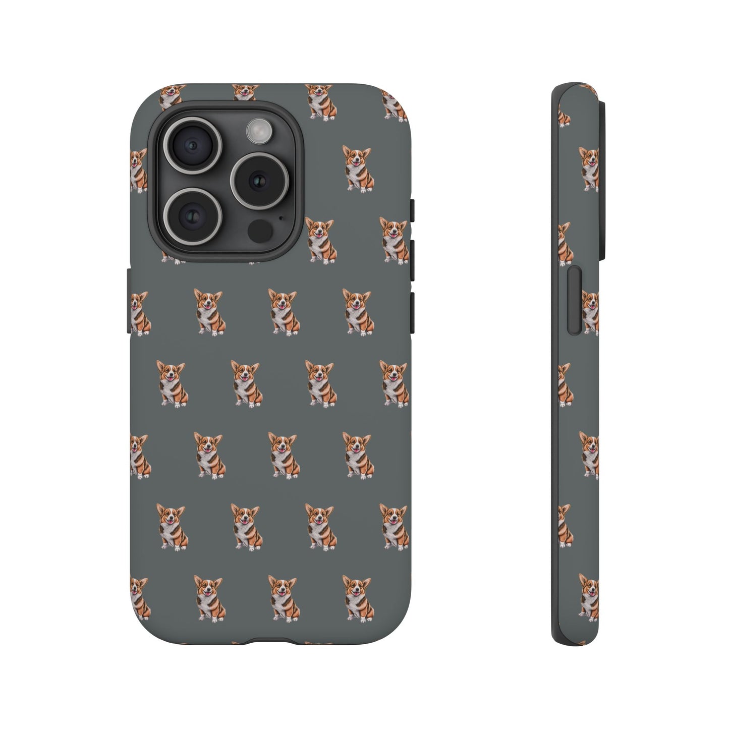 Corgi Phone Case Gray