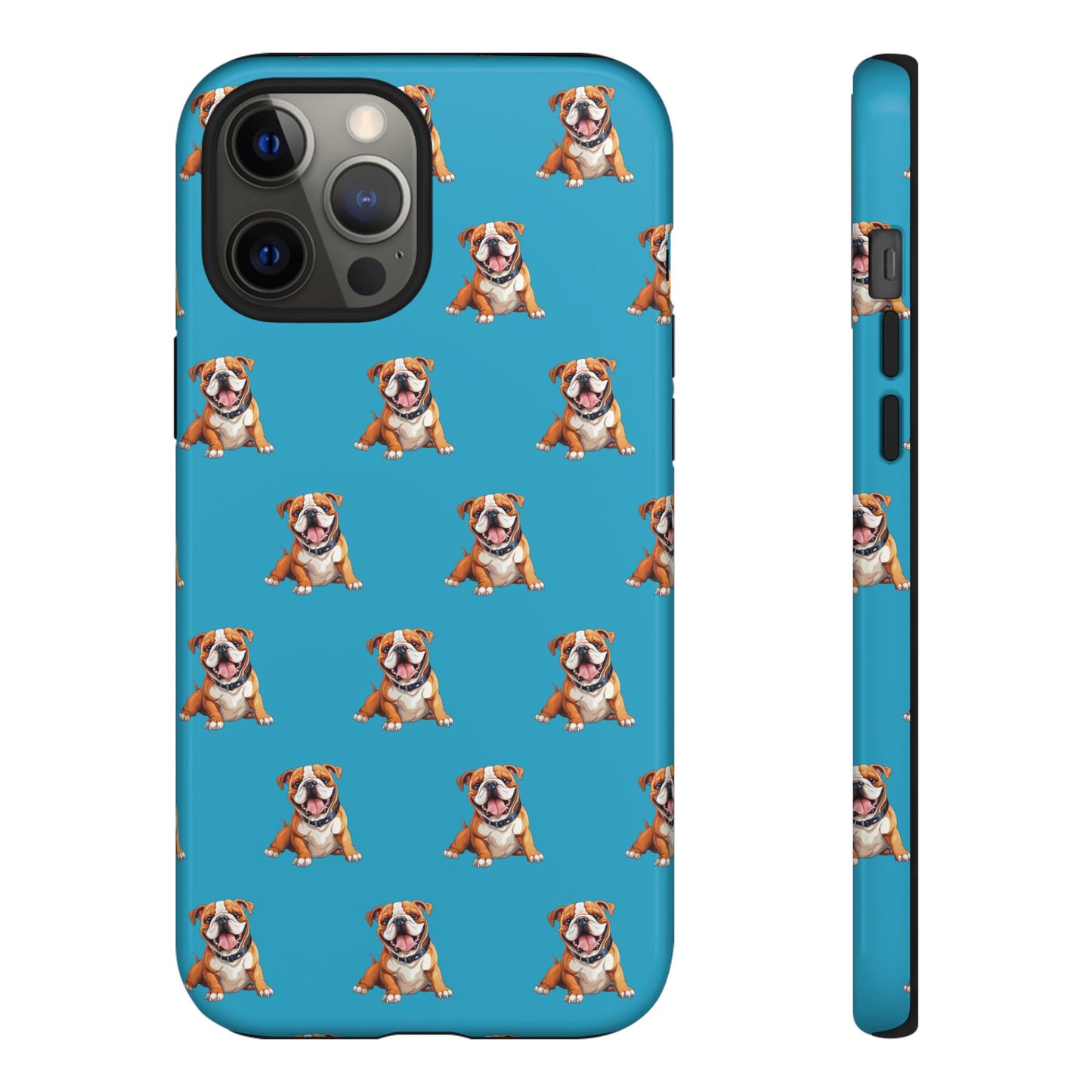 Bulldog Phone Case Turquoise