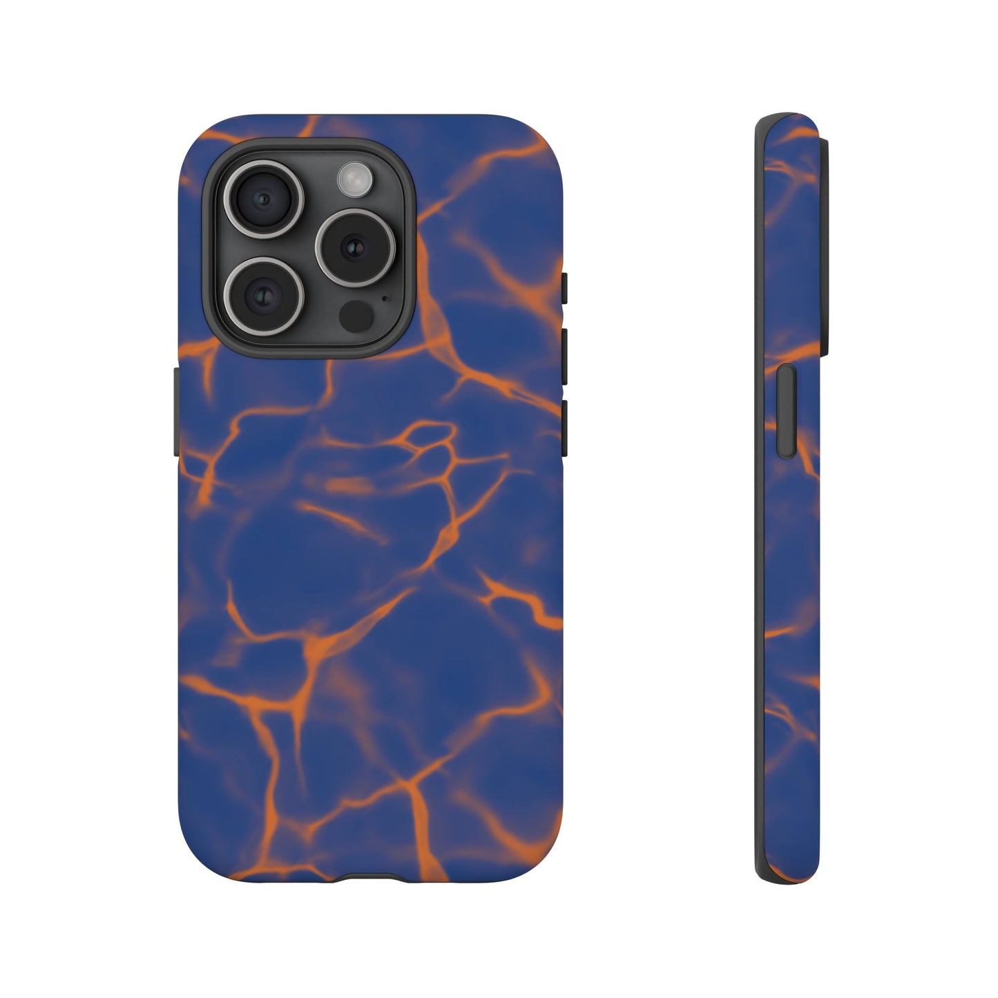 Marble Phone Case Blue Orange