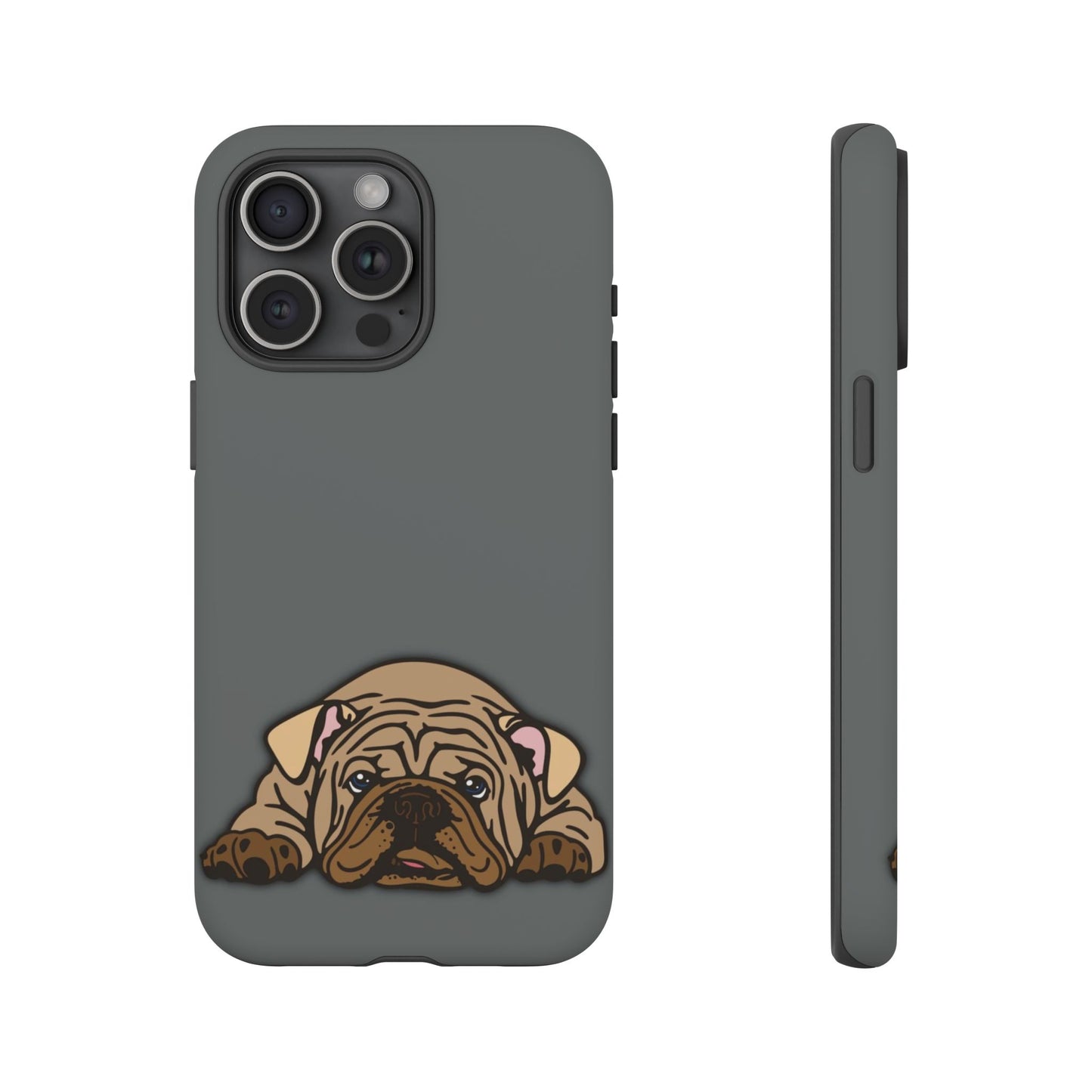 Bulldog Phone Case Gray