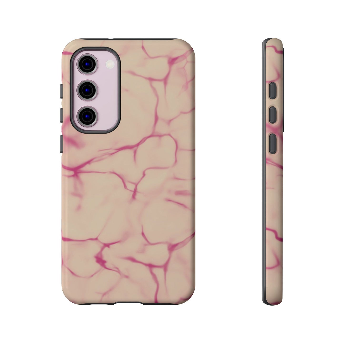 Marble Phone Case Cream Pink