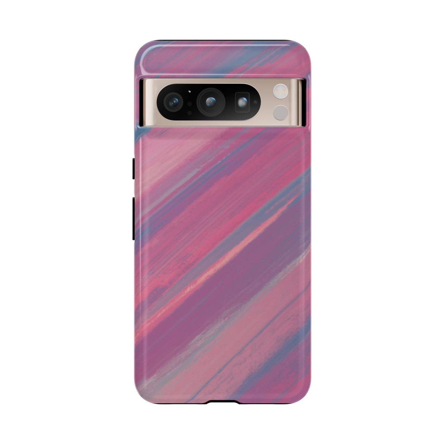 Striped Phone Case Pink