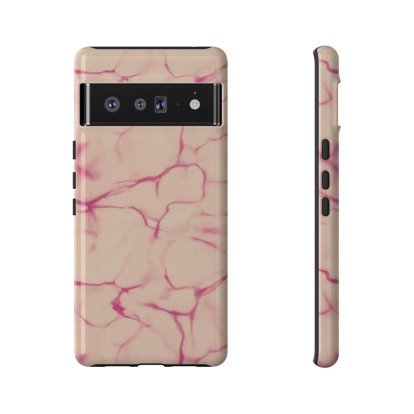 Marble Phone Case Cream Pink