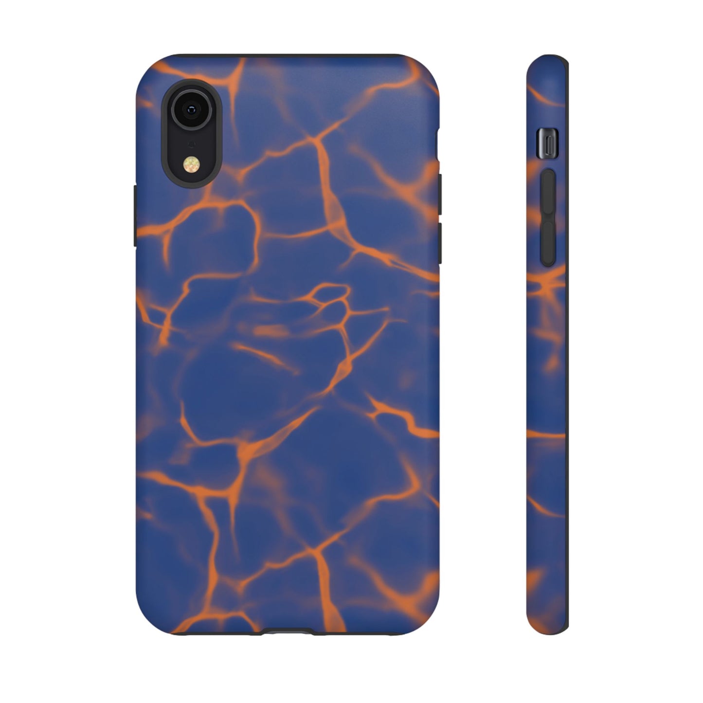 Marble Phone Case Blue Orange